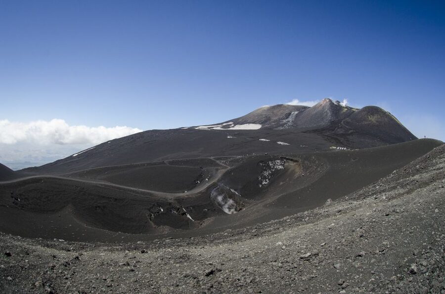From Taormina: Mount Etna upper craters and Alcantara Gorges - Rifugio Sapienza at about 1,900 meters
