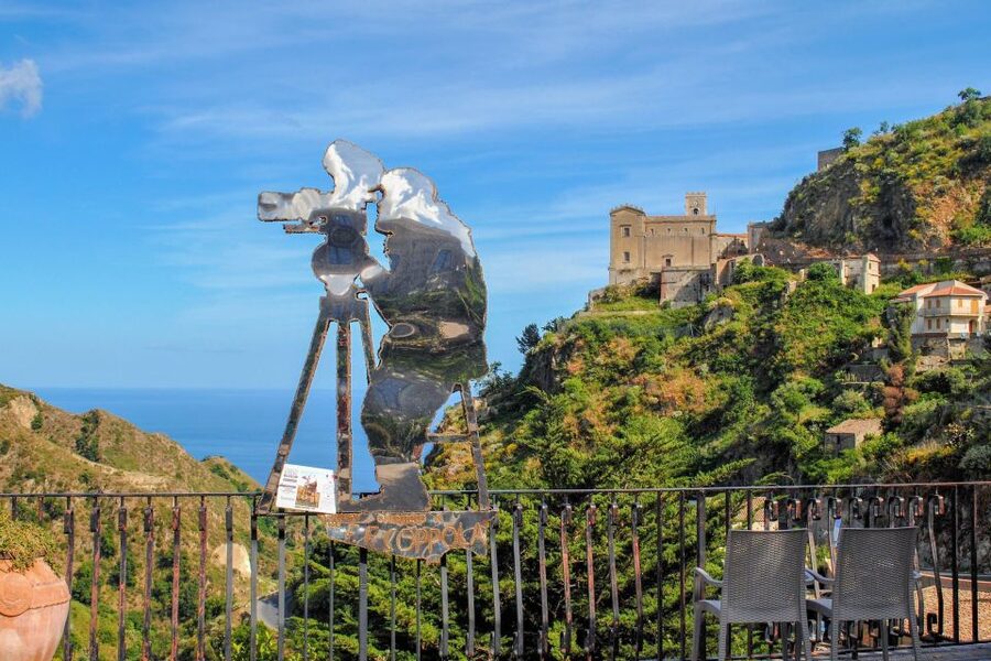 From Taormina: Private Godfather Tour with Lunch - Bar Vitelli and the wedding-square moment