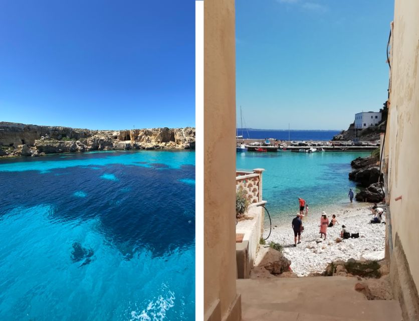 From Trapani: Favignana and Levanzo Mini Cruise with Lunch - The swim stop in the Egadi coves