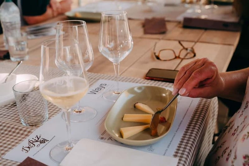 From Venice: Prosecco Hills and Wine Tasting Tour - Stop 1 in Valdobbiadene: vineyard tour, tasting, and lunch with local bites