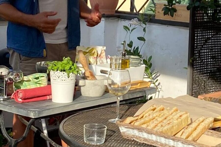 Genova: Homemade Pasta & Pesto Local Chef Class with Wine - Starting With Basil Pesto alla Genovese: The mortar-and-pestle lesson