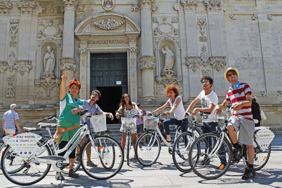 Lecce: City Highlights Guided Tour by Bike - Santa Croce and the Church of the Holy Cross: Baroque Craft You Can See