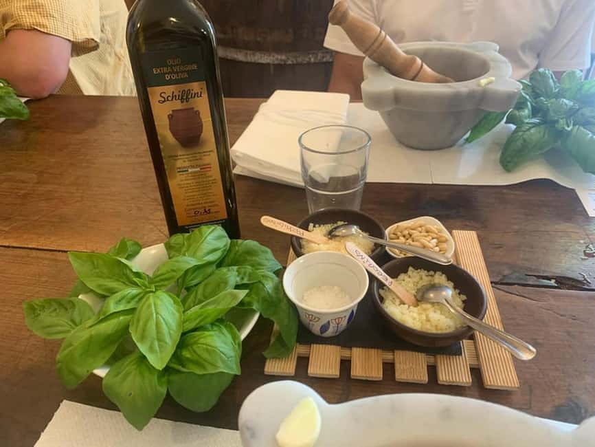 Manarola: Authentic Pesto Making Class at Cinque Terre - What you taste during the pesto workshop (and what it teaches you)