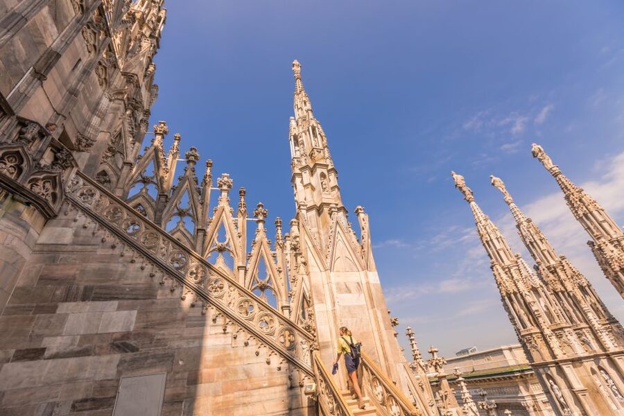 Milan Duomo and Rooftop 2-Hour Guided Tour - What you’ll see above Milan, from statues to the Alps