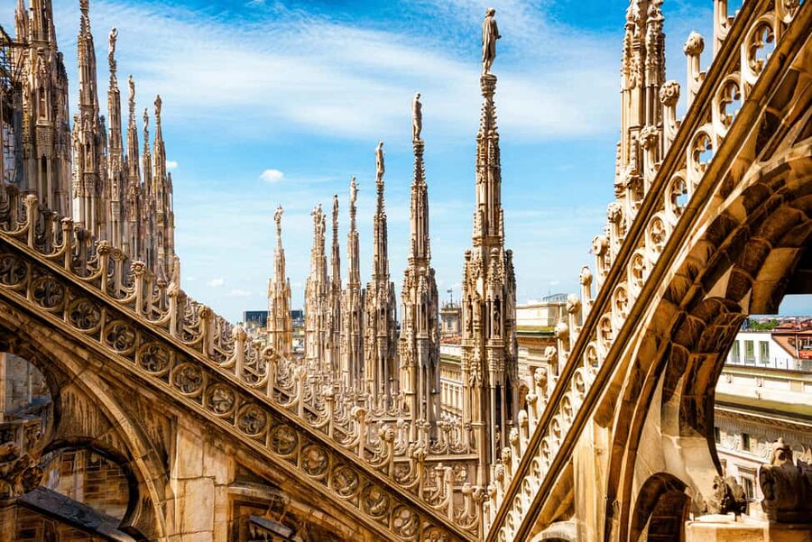 Milan Duomo Cathedral and Rooftop Terrace Guided Tour - San Gottardo Church: included entry, self-guided pace