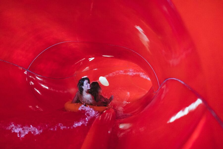 Monza: Acquaworld Experience with Entry Tickets - The Fun Area: 1,100 meters of slides plus a lagoon-and-wave setup