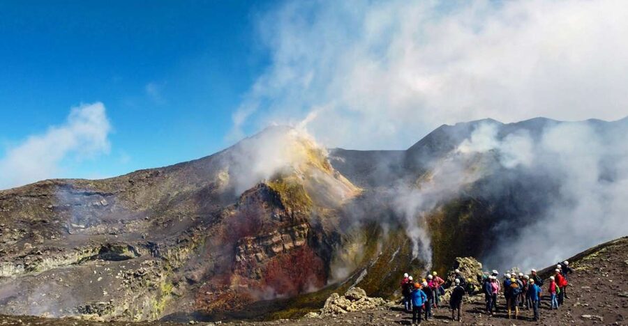Mount Etna: Summit Crater Trek with Cable Car - Bocca Nuova: the crater edge walk and the 360 degree payoff