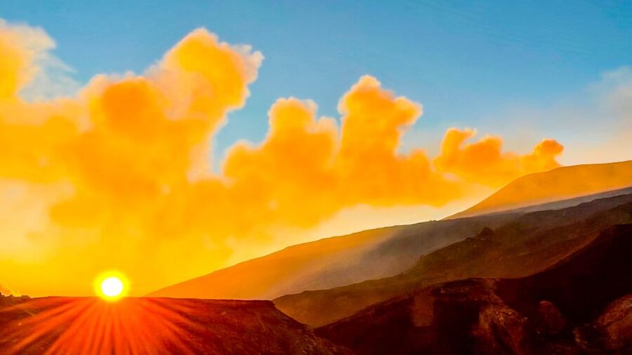 Mount Etna: Trek to 3000m with cable car and jeep - The cable-car descent and Bove Valley views on clear days