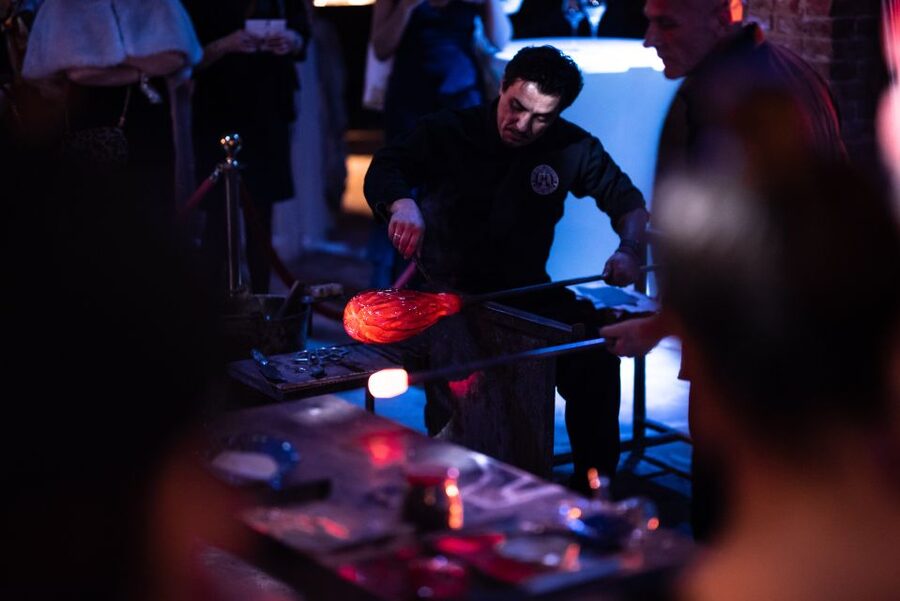 Murano: Glass Blowing Demonstration with Optional Drinks - Murano glass in the Glass Cathedral, Santa Chiara