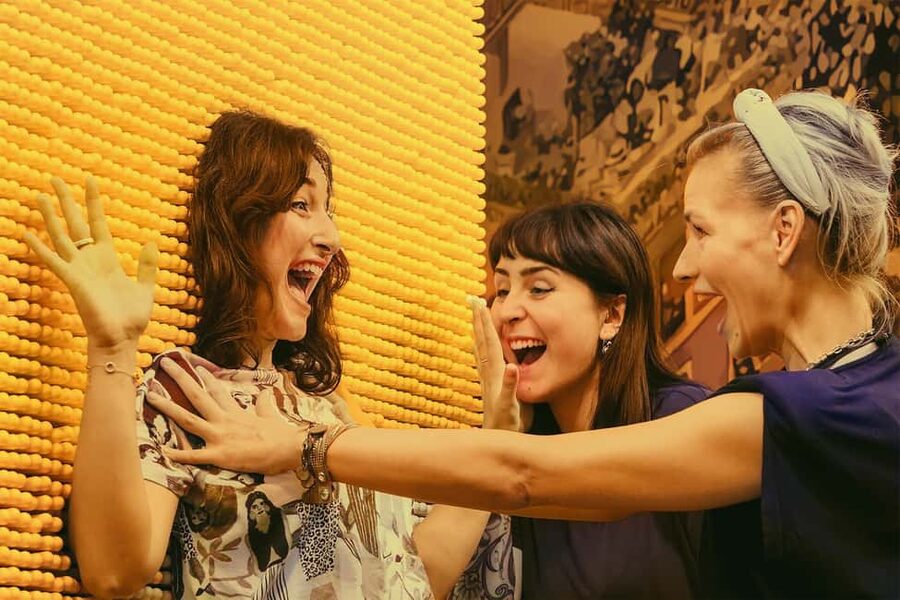 Museum of Senses Milan admission ticket - Where you start: the entry areas and your Senses Kit socks