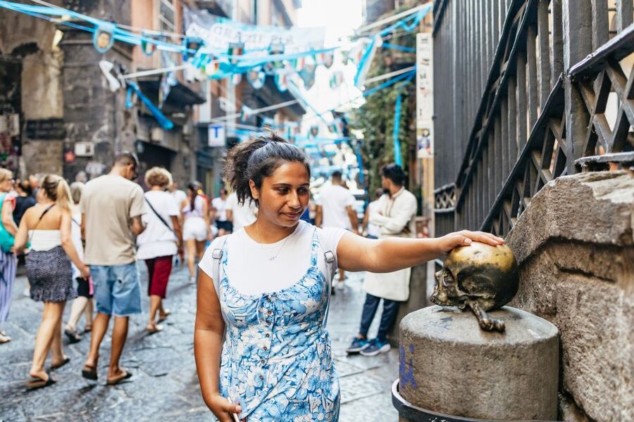 Naples: Old Town and Veiled Christ Tour - San Domenico Maggiore Square and Cappella Brancaccio: a church stop that feels like a secret