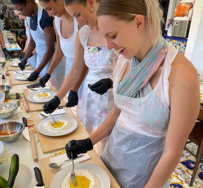 Naples: Pasta Cooking Class with Tiramisù and a Drink - The end-of-class meal, bruschetta, wine or soda, pasta you made, tiramisù you made