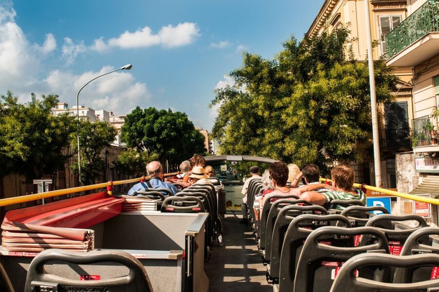 Palermo: Hop-on Hop-off Bus Tour 24-hour Ticket - Audio guide and open-top comfort: plan for the sun