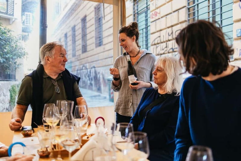 Palermo: Wine Tasting with Snacks at Bottega Monteleone - Value Check for $50.11: Five Wines, Host, Food, and Water