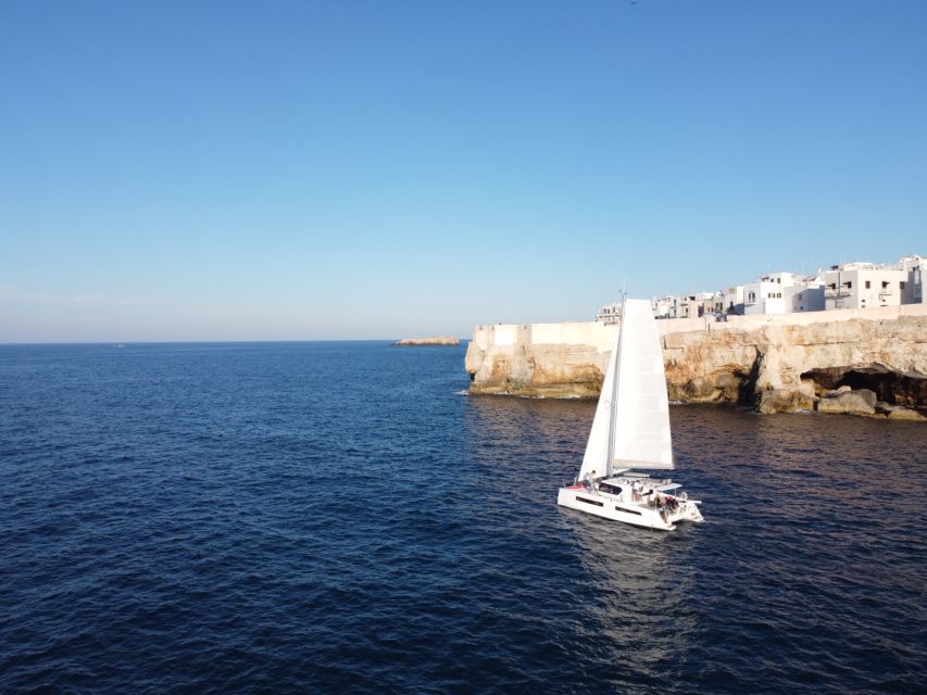 Polignano a Mare: Catamaran Tour with Aperitif & Local Food - Hermit’s Rock (San Paolo islet) and Cala Port’Alga: classic Polignano angles