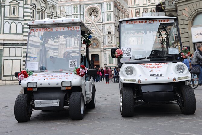 Private Golf Cart Tour in Florence - Piazza San Firenze: a calm pause with café energy