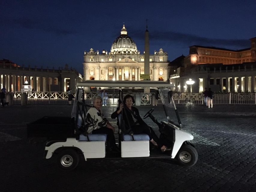 Rome: 2-Hour Golf Cart Sightseeing Tour at Night - Why Rome after sunset hits different