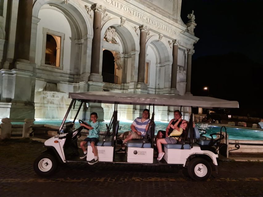 Rome: 2-Hour Golf Cart Sightseeing Tour at Night - The 2-hour golf cart rhythm: what that timing really means