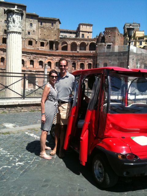Rome: 4-Hour Private Afternoon Golf Cart City Tour - Calm back streets and local Rome, not just postcard Rome