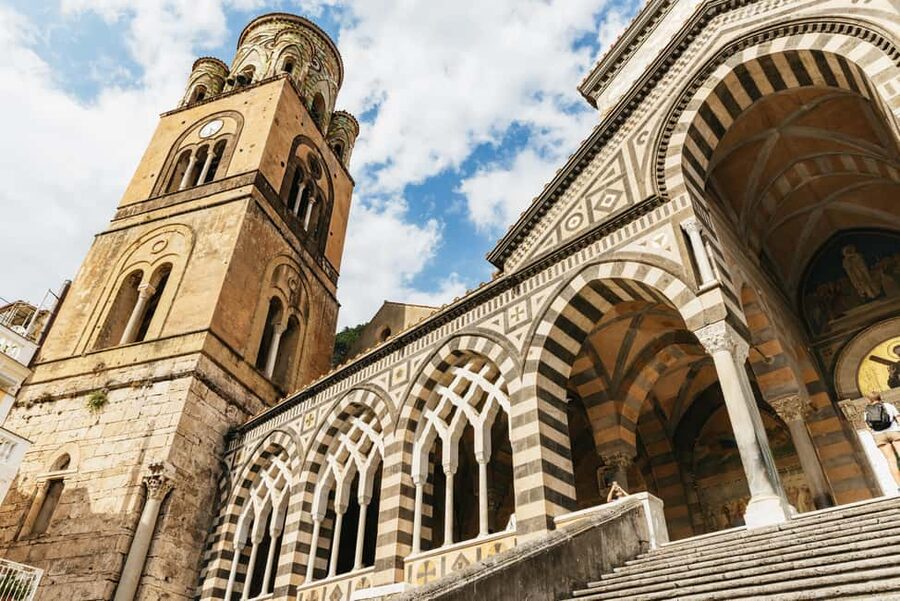 Rome: Amalfi Coast & Positano Day Trip with Coastal Cruise - Amalfi town time plus the Cathedral stop
