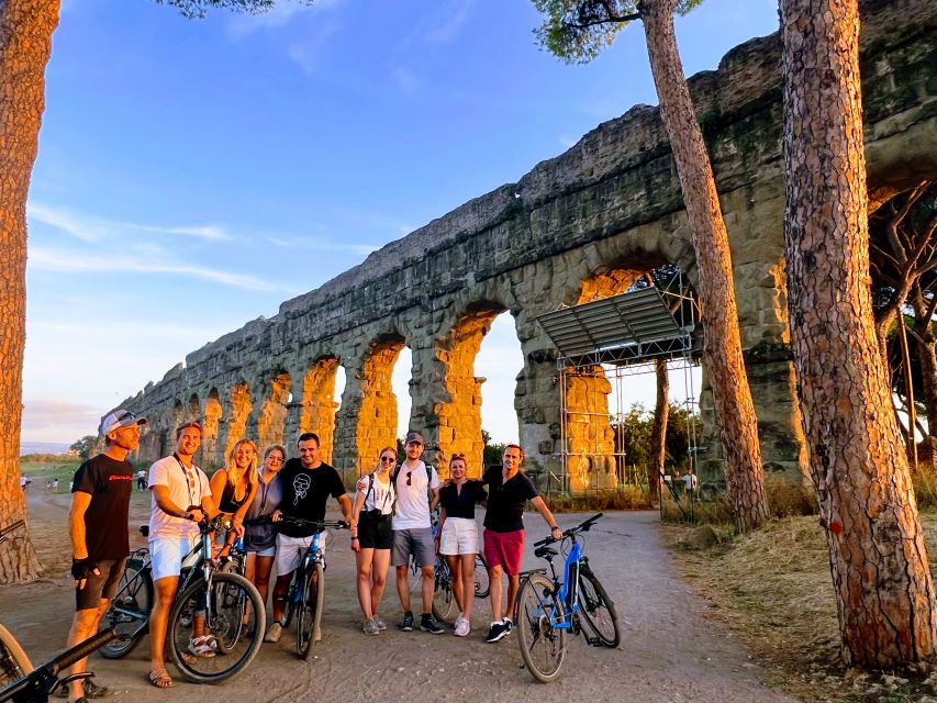 Rome: Appian Way & Catacomb Sunset E-bike Tour with Aperitif - Meeting near Circus Maximus, then rolling out with a real guide