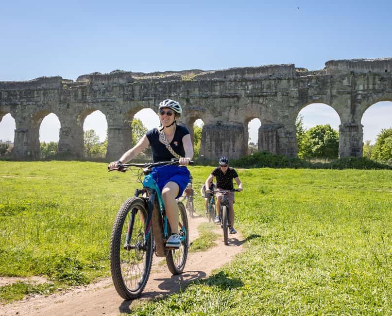 Rome:Appian Way E-bike Tour with Catacombs, Aqueducts & Food - Villa of Maxentius and Cecilia Metella: ruin stops you can actually feel