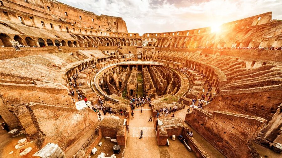 Rome: Arena of Colosseum, Roman Forum and Palatine Hill - Start at Touristation Aracoeli, with orange flags as your landmark