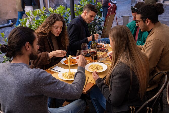 Rome: Award Winning Trastevere Group Food Tour with Wine - Spirito di Vino: wine sampling paired with a sit-down meal