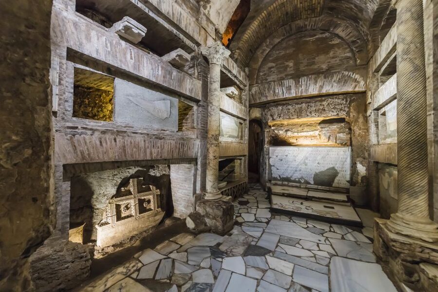 Rome: Catacomb of St. Callixtus and Appian Way Guided Tour - Appian Way walking: the road that still feels Roman