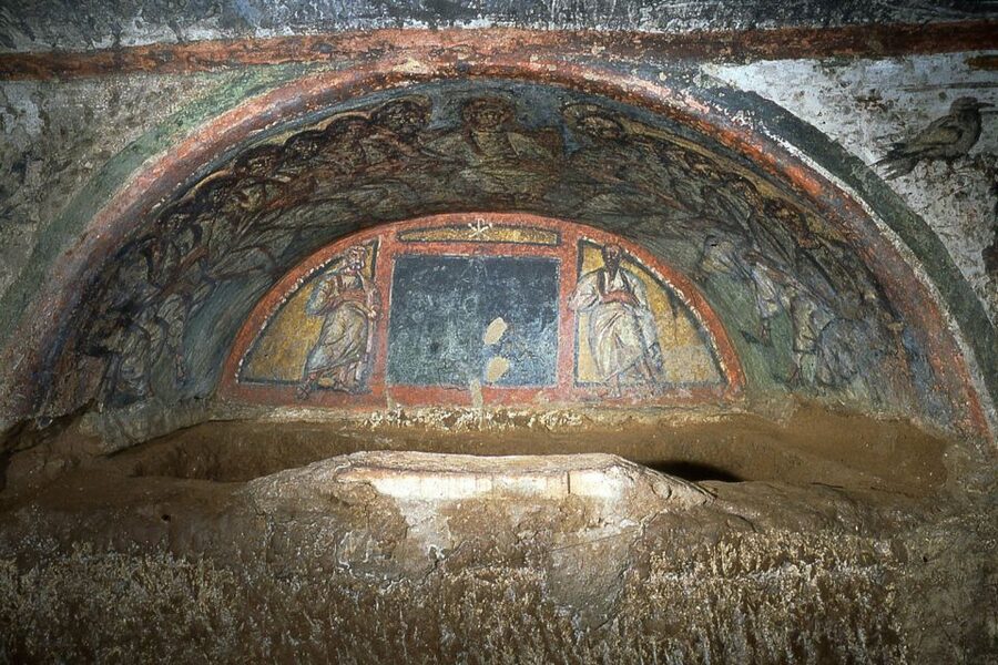 Rome: Catacombs of Domitilla Entry Ticket & Guided Tour - Martyrs Nereus and Achilleus, and the Basilica Moment