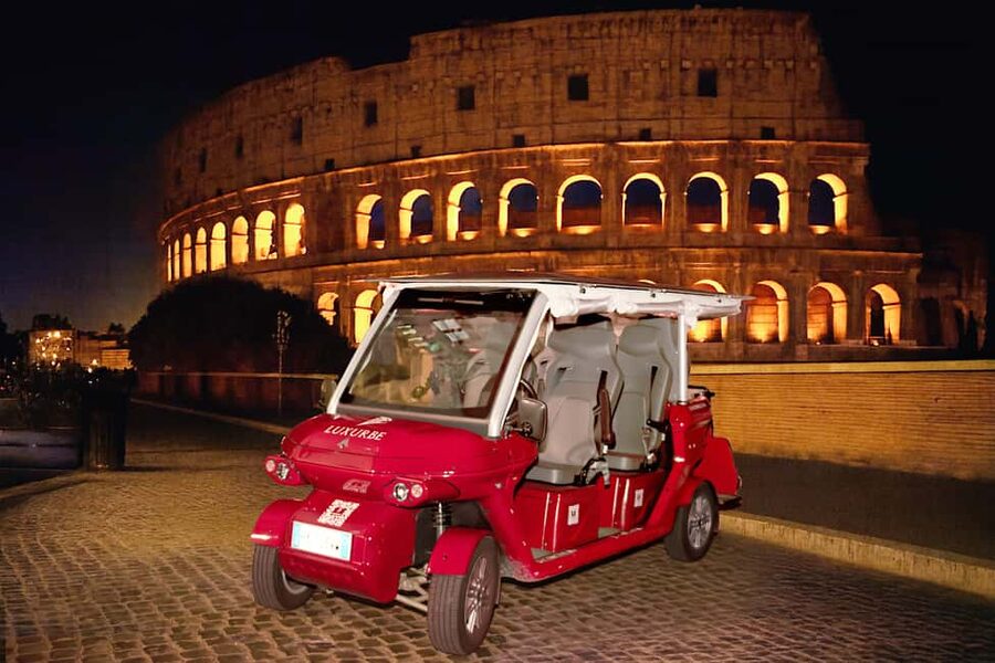 Rome: City Golf Cart at Night Tour - Castel Sant’Angelo and the romantic river atmosphere