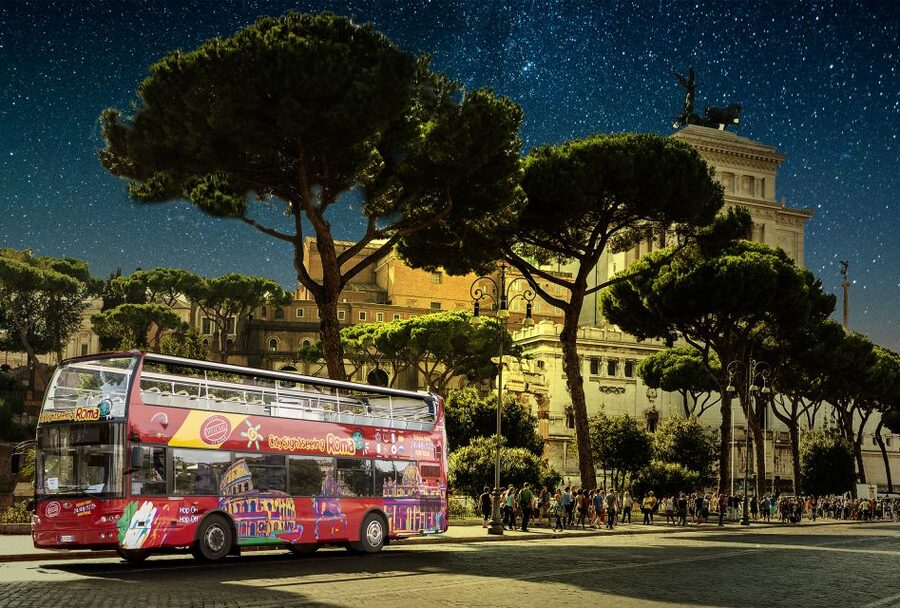 Rome: City Highlights Open-Top Bus Night Tour - Rome Night Bus Tour, the fast way to see the skyline glow