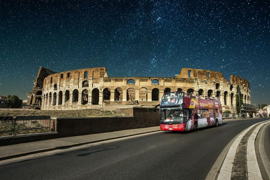 Rome: City Highlights Open-Top Bus Night Tour - St. John Lateran and the deeper layer of Rome you may miss