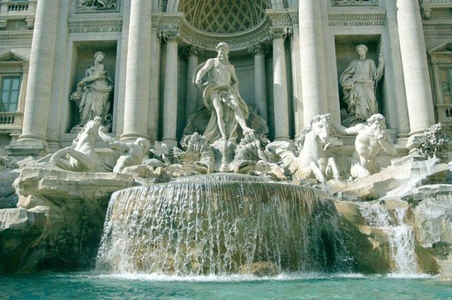 Rome: Dark Past Walking Tour with Capuchin Crypt Ticket - Trevi Fountain with wish lore and real crowd sense