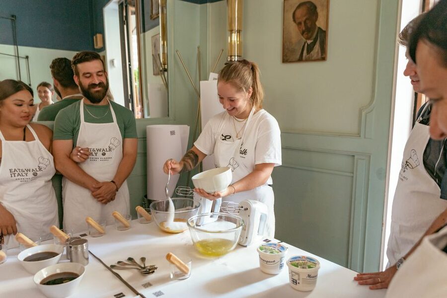 Rome: Fettuccine and Tiramisu Cooking Class with Wine - Hands-on tiramisù: make it, then let it rest