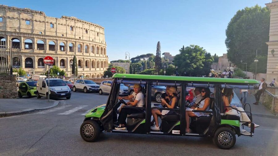 Rome: Golf Cart Tour with Artisanal Gelato Tasting - Bocca della Verità and the Mouth of Truth photo moment