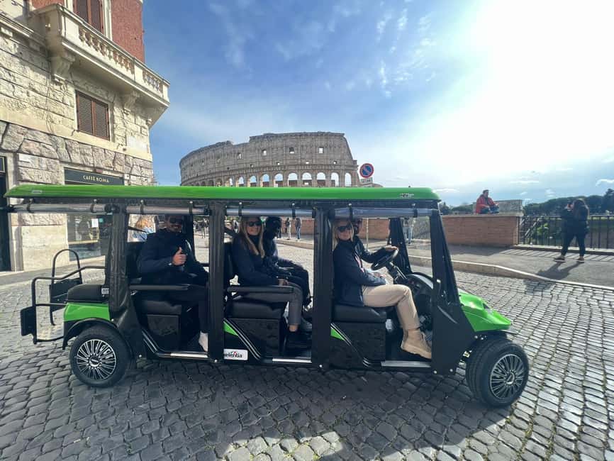 Rome: Golf Cart Tour with Artisanal Gelato Tasting - Piazza Navona finish, turning the last hour into “wander time”