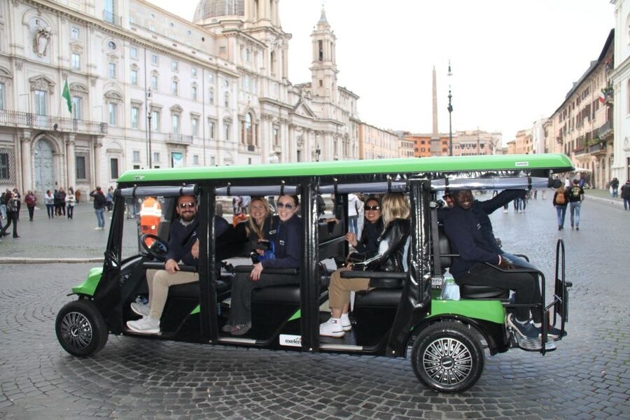 Rome: Golf Cart Tour with Artisanal Gelato Tasting - Via del Fagutale 2 meeting point, what to expect before you move