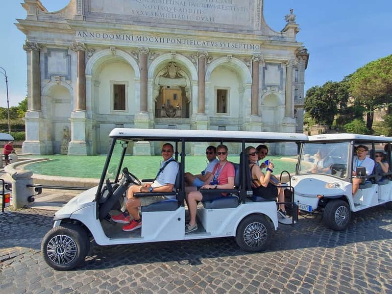 Rome: Highlights Golf Cart Tour with Pizza Snack & Gelato - Colosseum to Palatine Hill: the “big Roman frame” in a short ride