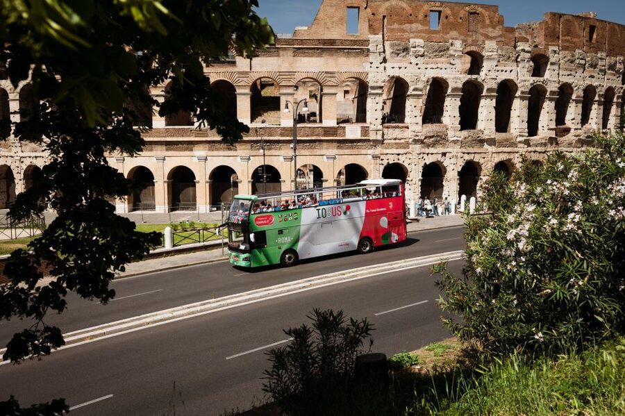Rome: Hop-On Hop-Off Open-Top Bus City Tour - Piazza Venezia to the Vatican zone, with key Rome side-streets in view