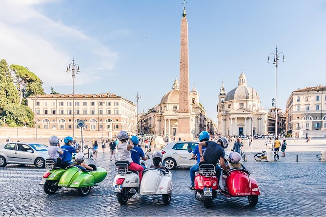 Rome Morning Vespa Sidecar Tour in Rome with Cappuccino - Piazza Navona and St Peter’s Square: baroque spectacle and scale