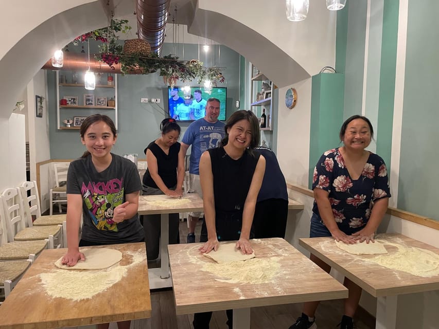 Rome: Neapolitan Pizza Cooking Class in Front of the Vatican - The wood-fired oven moment, then you eat with wine