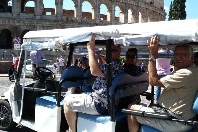 Rome on a Golf Cart Semi-Private Tour Max 6 with Private Option - Arch of Constantine and Palatine Hill, built for context in a single stop chain