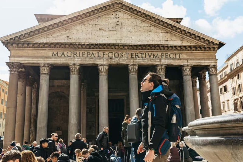 Rome: Pantheon Fast-Track Ticket and Official Audio Guide - Portico Details: Pink Granite Columns From Egypt