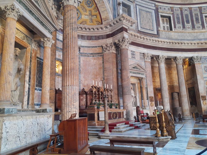 Rome: Pantheon Priority Entry Ticket & Audio Guide App - Marble, interior details, and the art you might not notice