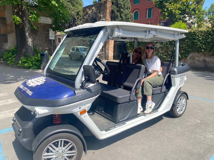 Rome: Private Golf Cart Tour with Artisanal Gelato Tasting - Piazza Navona and Trastevere: Colors, Walk Breaks, and Free Time