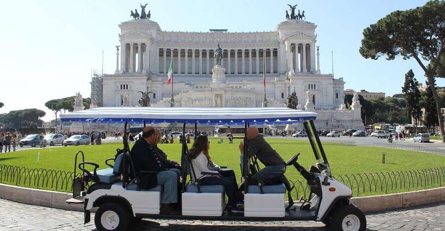 Rome: Private Guided City Highlights Tour by Golf Cart - Celio Hill and Villa Celimontana: Gardens and Two Serious Basilicas
