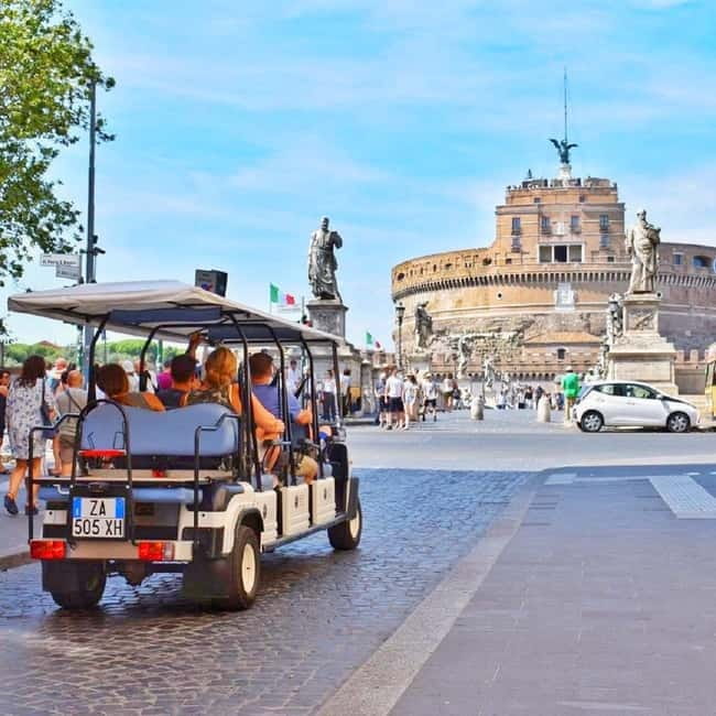 Rome: Private Guided Golf Cart Tour with Gelato or Wine - Key points before you go
