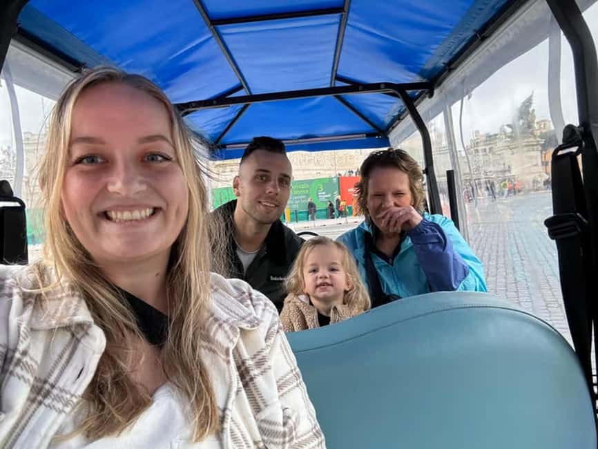 Rome: Private Guided Golf Cart Tour with Gelato or Wine - Pantheon to Roman Forum area: getting the connections in one loop