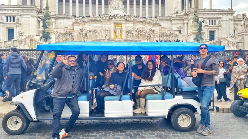 Rome: Private Guided Golf Cart Tour with Gelato or Wine - Suburra, Orange Garden, Trajan’s Column, and the quieter Rome between